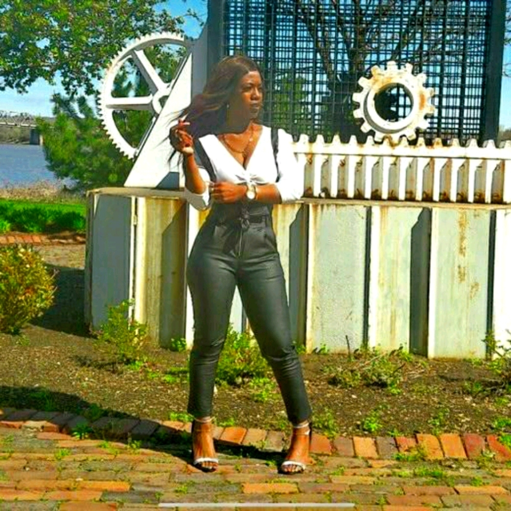 Leatherette Overalls